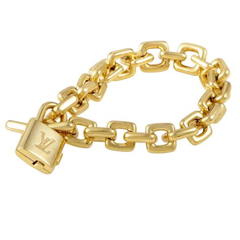 cuban chain gold louis vuitton|Louis Vuitton yellow gold bracelet.